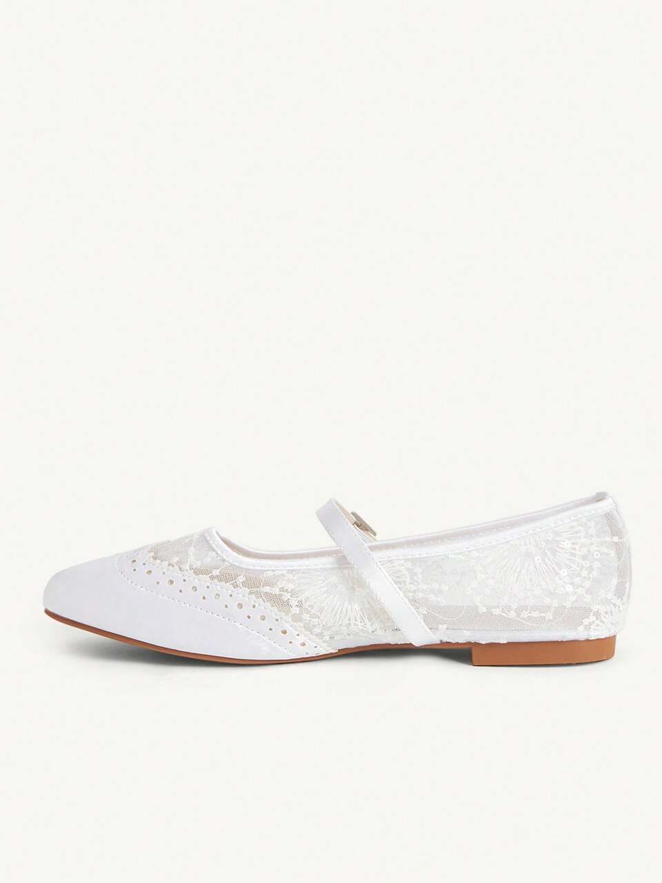 CUCCOO CHICEST French Girl Heart Mesh Shoes Women's Summer Breathable Polka Dot Square Toe Flats