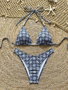 Soleia Women's Vacation Beach Floral Print Swimwear Set - Multicolor - View 3