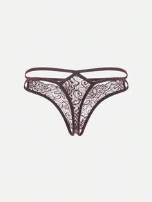 Bella Beso 5pcs/Pack Women's Sexy Lace Thong Panties - View 5