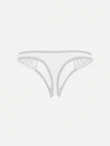 Bella Beso 3pcs/Set Conjunto de sujetador cómodo sin aros con copa fina de encaje para mujer, unicolor para verano para verano - Multicolor - Ver 17