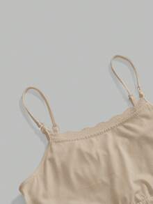 Modmama 孕婦夏季休閒純色哺乳細肩帶背心 - 棕色 - 查看 15