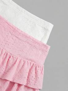 SHEIN Girlism Quần váy xếp ly màu trơn phong cách thường ngày đa năng cho nữ thiếu niên - Nhiều màu - Xem 5