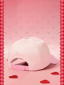 HELLO KITTY AND FRIENDS | SHEIN 1頂棒球帽，適用於棒球、籃球及其他運動，秋季百搭，運動風，1990年代復古風，亮色，平簷帽，可調節休閒老爹帽，中性運動遮陽帽，防曬休閒帽，適合旅行、派對、海灘及其他場合 - 粉 - 查看 4