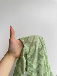 SHEIN EZwear 薄荷绿镂空针织背心（女款） - 薄荷綠 - 查看 3