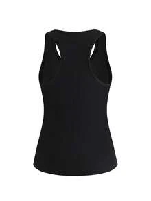 SHEIN Cheerettes 素色U領無袖極簡設計夏季運動背心上衣 - 彩色 - 查看 12