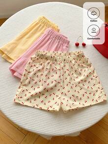 Quần short nữ cạp chun, thoáng khí, đa năng, thích hợp mặc mùa hè. - Nhiều màu - Xem 9