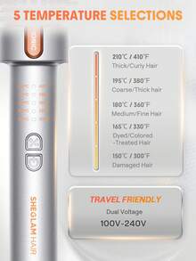 SHEGLAM HAIR It-Curl 熱吹刷，38mm 熱刷，捲髮刷，豐盈熱刷髮根豐盈鬆散捲髮，離子直髮刷，全新升級複合梳齒，負離子功能，2 級溫度，護髮不傷發，快速加熱熱刷適合髮廊、家庭和旅行 - 英規插頭 禮物 粉紅色的 化妝品 海灘 節慶 護髮 假期 夏天 美髮配件 返校 旅行 - 英規插(220-240V) - 查看 9