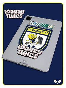LOONEY TUNES X SHEIN 1件 Looney Tunes 翠鳥足球球衣印花透明平板電腦保護殼，透明防震 TPU 蓋，適用於 10.2"/10.9"/11"/12.9" 平板電腦，可愛卡通保護殼，適合學生與粉絲，開學、生日、聖誕節和新年的絕佳禮物選擇 - 無色 - 查看 3