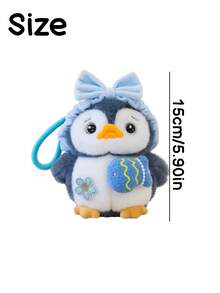 POKOJA LAND 1pc Cute Penguin Plush Doll, Adorable Carryable Charm Bag Accessory Desktop Companion For Pressure Relief & Tactile Sensory, Home Office Travel Gift For Friends Coworkers - Multicolor - View 5