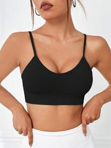 Easithlete Easithlete Women's Solid Color Camisole Sports Bra - Multicolor - View 5