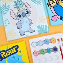 Disney 1 Stitch Digital Painting Zootopiaseries DIY Painting Set, Birthday Gift, Home Decoration, Party Gift - Blue Stitch head pineapple digital oil painting - View 7