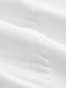 SHEIN Cheerettes 女款素色插肩袖短袖騎行上衣 - 白色 - 查看 9