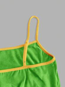 Attitoon Women's Casual Street Wear Y2k Sexy Camisole Vest, Suitable For Summer, Brazil Color Scheme, 2026 Brazil World Cup, Brazil Print, Vacation, Green - Green - View 6