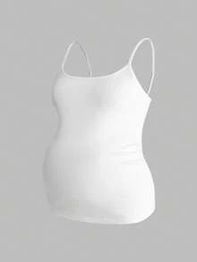 Modmama 3pcs Solid Color Casual Versatile Maternity Camisole Tank Tops For Daily Outings - Dark Grey - View 8