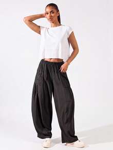 SHEIN BASICS Sports SUMMER Outdoors Basic  With  Jersey - White - View 4