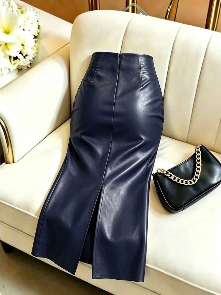 Women's Solid Color Basic A-Line Skirt Suitable For Daily Wear In Spring And Summer Women Fall For Women