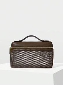 MOTF PREMIUM WOMEN'S STYLISH AND ELEGANT HANDBAGS, EXQUISITE BOX BAGS, SUITABLE FOR DAILY COMMUTING, DATING AND SHOPPING - Mesh brown - View 3