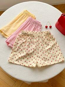 Quần short nữ cạp chun, thoáng khí, đa năng, thích hợp mặc mùa hè. - Nhiều màu - Xem 6