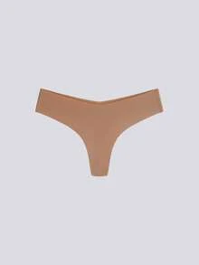 Loungeista 5pcs Women Seamless Invisible Sexy Comfortable T-Style Briefs, Quick Dry Sports G-String, All Day Comfort - Multicolor - View 10