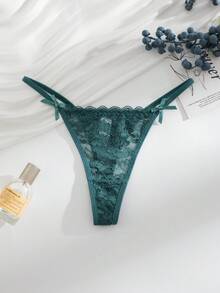 Lullawish 12 chiếc/gói quần lót ren gợi cảm G-string lãng mạn cho phụ nữ, đồ lót nhiều màu sắc - Nhiều màu - Xem 7