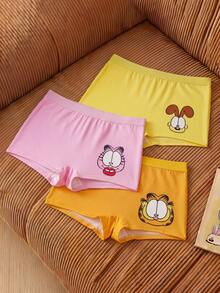 GARFIELD | SHEIN Cute Cartoon Print Boxer Briefs - Multicolor - View 2