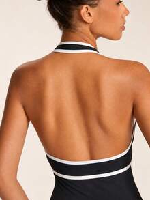 SHEIN BAE Women's Casual Racerback Sleeveless Dress - Black - View 3