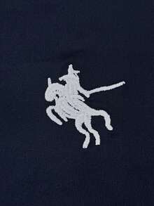 Resyla 女款休閒運動刺繡純色緊身裙，秋季健身房海軍藍高爾夫網球 - 藏蓝色 - 查看 5
