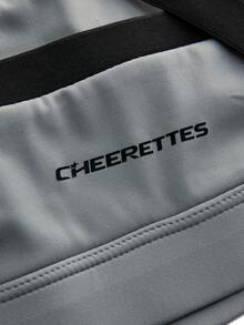 Cheerettes Plus Size Women Colorblock Comfortable Breathable Sports Bra - Grey - View 7