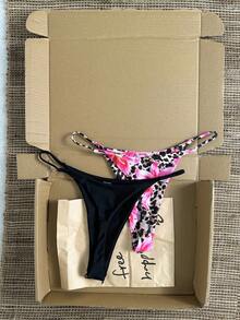 Swim Basics 女款比基尼泳褲，適合夏季度假、海灘 - 彩色 - 查看 2