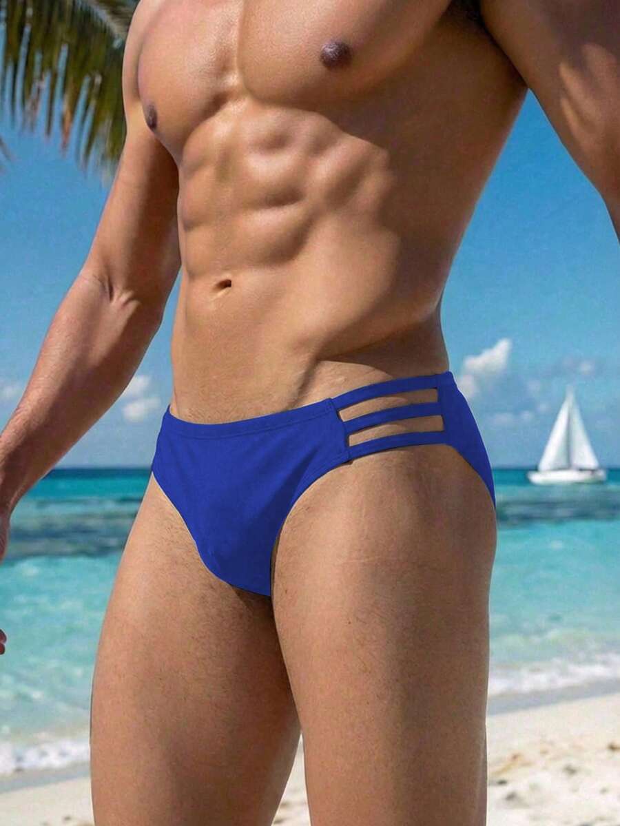 Naviga Onda 2026 Spring Summer New Men's Hollow Out Casual Active Beach Swimming Trunks Royal Blue - Blue - View 1