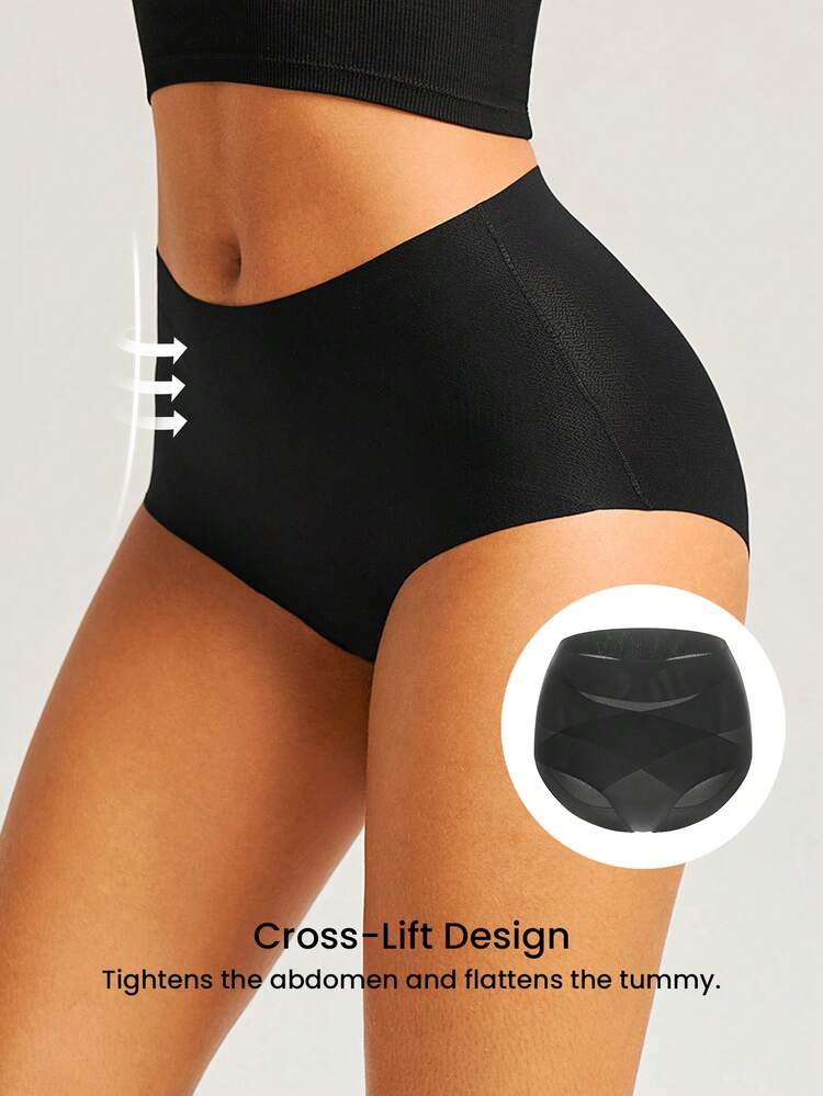 High-Waist Briefs Airy Black Panty Underwear Women