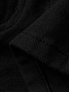 DAZY Women's Casual Solid Color Washed Shorts, Spring/Summer - Black - View 6