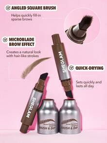 SHEGLAM Brow-Fection 斜角刷與眉粉-Latte 品牌美妝化妝品 適合女士與女孩 - Latte - 查看 5