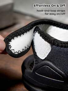 BATMAN X SHEIN Sandal Bayi, Modis dan Lucu, Sandal Pantai Lembut dan Bernapas - Hitam - View 4