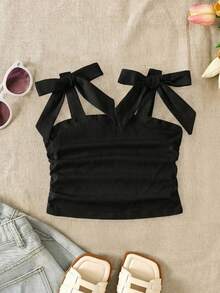 SHEIN [Random 6 Piece, Send 1 Piece]!Surprise Box !!!!30% Chance Of Getting 2 Pieces Randomly Casual Tank Top Squishy Summer Tops Shirts Summer Clothes Shorts Tank Tops Tanktop Tank Top Tube Tops Corset Lingerie Corset Vacation Cute Tops Young Girl Sleeveless Squishy Tops Ummer Tops Ummer Hirts Tank Top Tanktop - Black - View 7