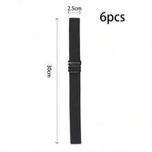 12/6/3 Pc Black Adjustable Elastic Band For Wigs Adjustable Straps For Wigs Making Tools For Making Wig Cap Accessories - Black - View 10