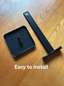 1Pc Multifunctional Headphone Stand, Detachable Desktop Hanger Holder Universal For Phone And Tablet, Display Storage Rack For Dormitory Office Computer Desk - Black - View 9