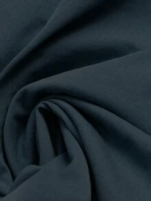 Qadelle 女款優雅通勤純色襯衫搭配繫腰裹裙兩件套 - 藏蓝色 - 查看 6