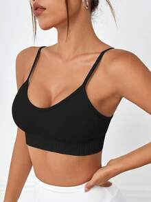 Easithlete Easithlete Women's Solid Color Camisole Sports Bra - Multicolor - View 6