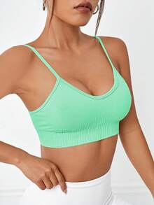 Easithlete Easithlete Women's Solid Color Camisole Sports Bra - Multicolor - View 3