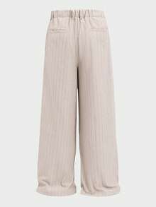 EASEVO Plus Size Men's Casual Retro Vintage Coin Pattern Pants City Break Light Grey Autumn - Beige - View 2