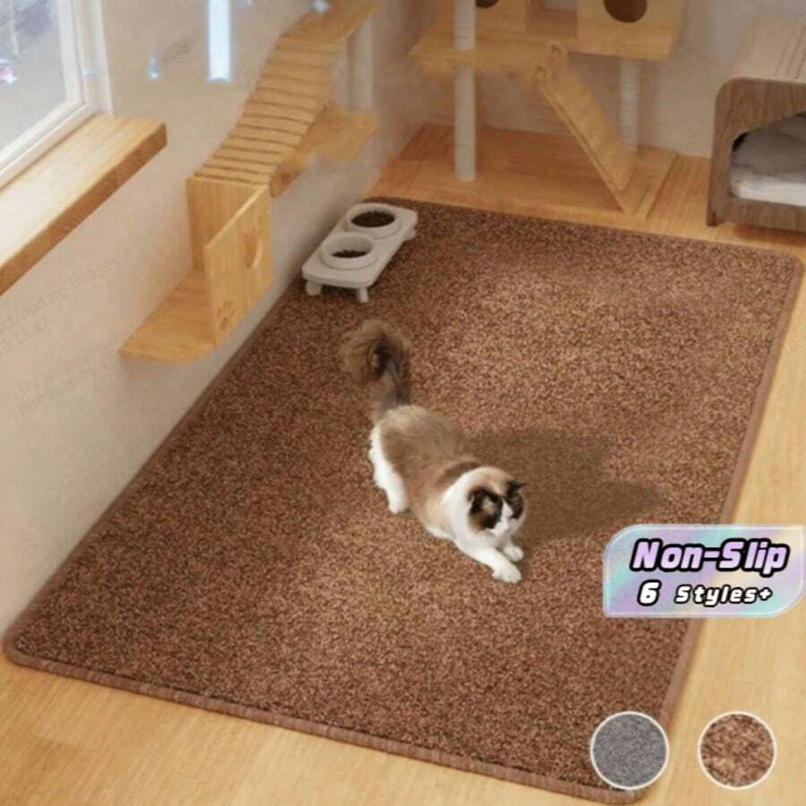 1 pièce Tapis à gratter extra large pour chat, tapis de sommeil en tapis, résistant aux griffures et anti-peluches pour protéger le canapé