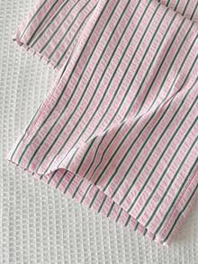 SHEIN Tween Girls' Casual Minimalist Comfortable Mid-Rise Straight Leg Pants - Multicolor - View 3