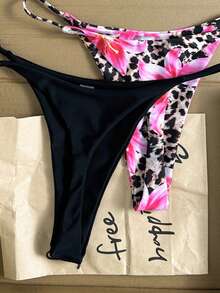 Swim Basics 女款比基尼泳褲，適合夏季度假、海灘 - 彩色 - 查看 6