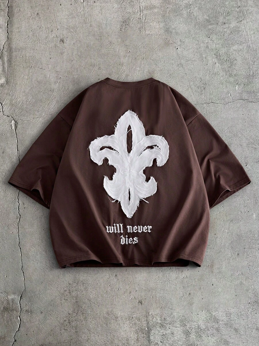 AXEPEAK Áo thun Nam - màu nâu - Xem 1