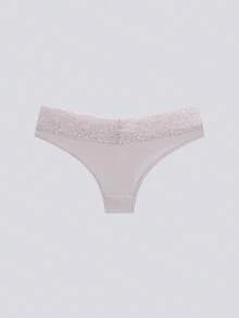 Loungeista 5pcs/Pack Random Color Lace Waist Women's Comfortable Minimalist Briefs - Multicolor - View 9