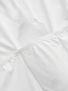 SHEIN Cheerettes 女款素色插肩袖短袖騎行上衣 - 白色 - 查看 6