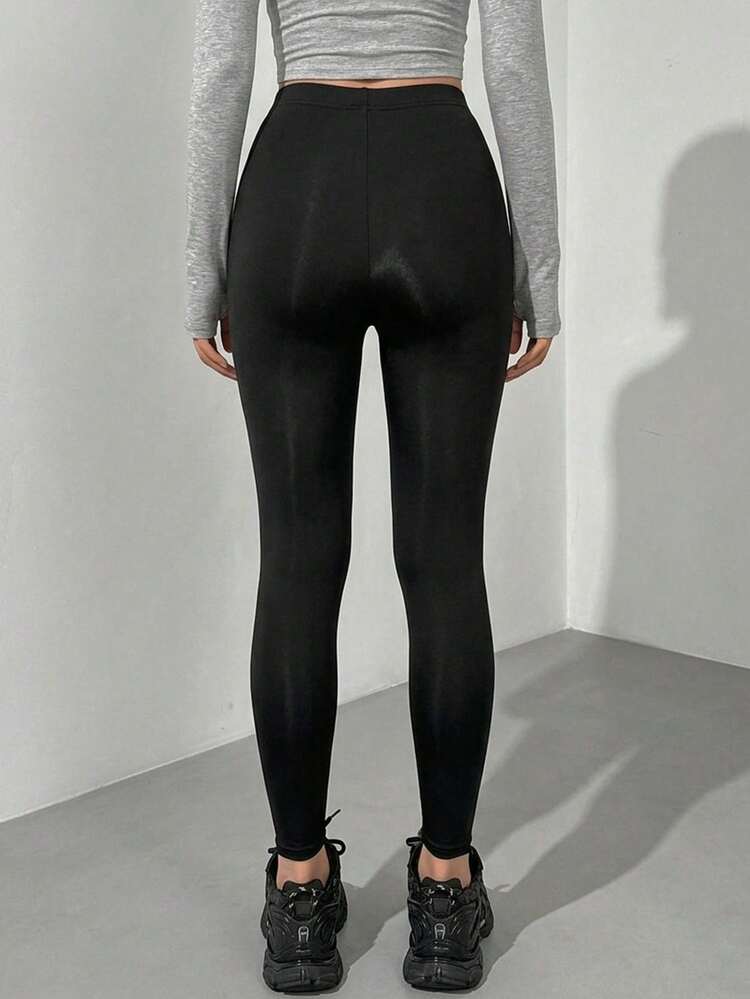 Women's Solid Color Skinny Casual Leggings