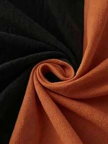 Everyssa Women's Rust Color Block Short Sleeve Dress Vacation Summer Casual - Multicolor - View 3