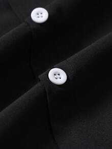 Manfinity Hypemode Men's Summer Casual Colorblock Panda Print Shirt - Black - View 4